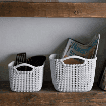 Organizador cesto de ratan mediano 29*22,5*16,5 cm