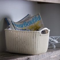 Organizador cesto de ratan grande 38*28*23cm