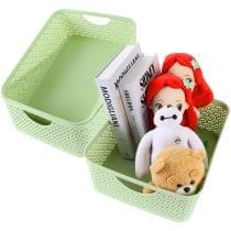 Organizador canasto de plastico