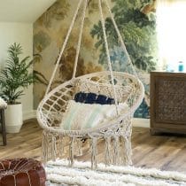 Silla colgante hamaca de macrame