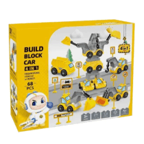 Bloques ladrillitos 68 piezas vehiculos