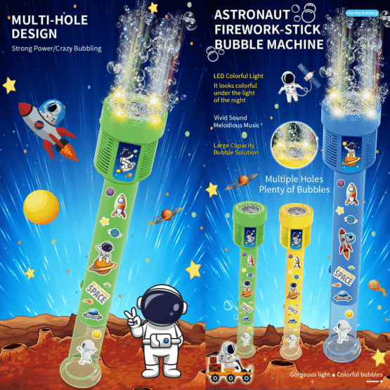 Burbujero cohete astronauta
