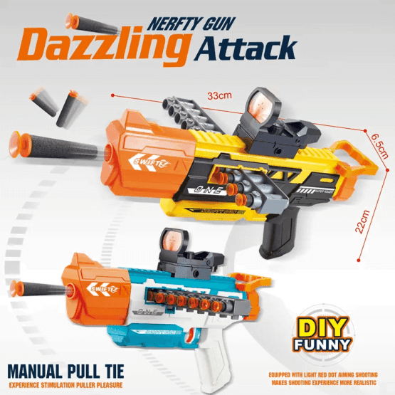 Arma lanzador gigante con dardos