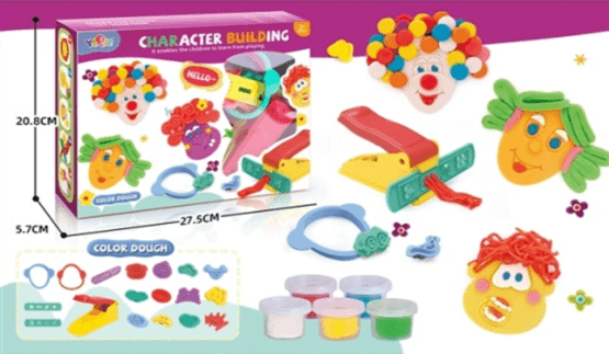 Juego set de masas rostros amasadora