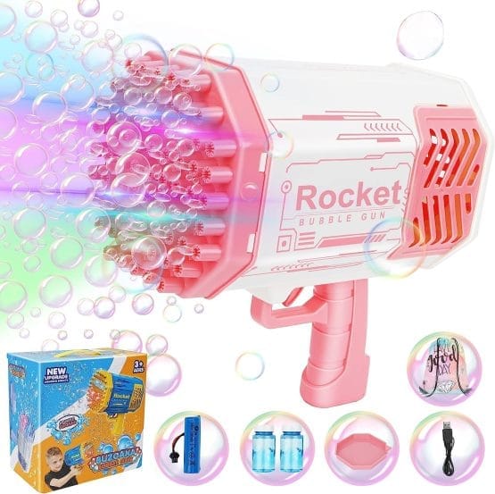 Pistola burbujero bazooka 69 tiros