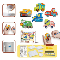 Set de formas 3d de yeso para pintar