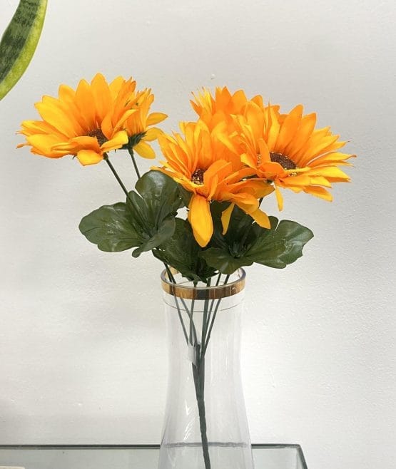 Ramo girasol x7 37cm