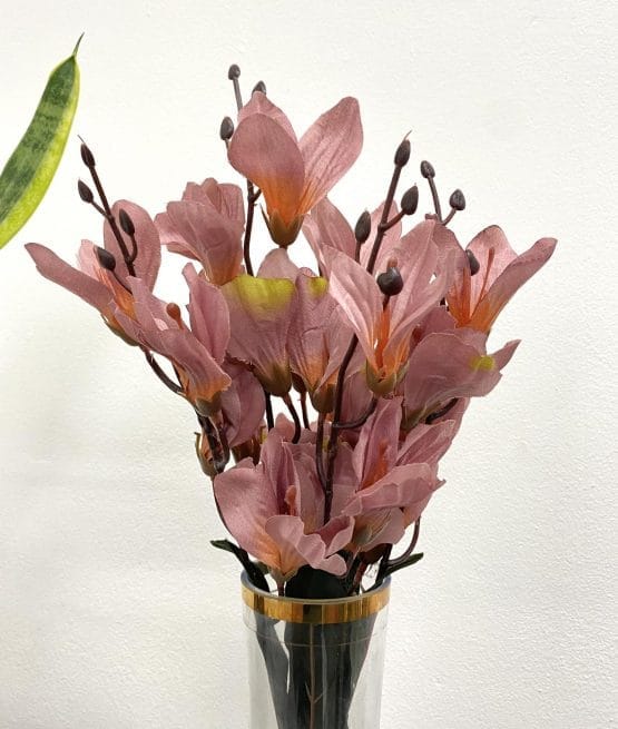 Ramo de gladiolo color pastel x 5