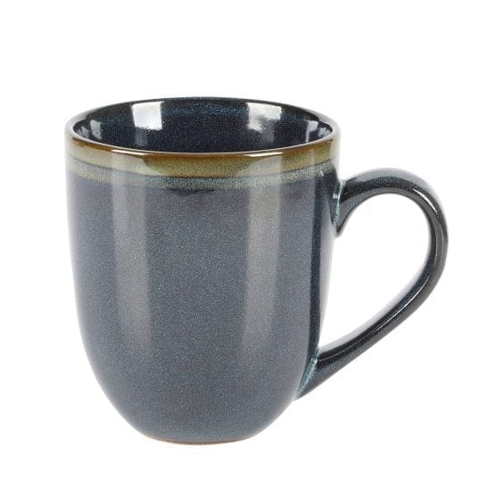 Taza de ceramica azul