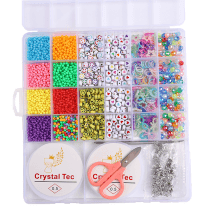 Set p/ armar pulseras 24 div. completo