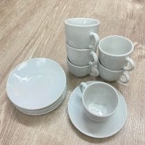 Juego cafe loza en caja negra