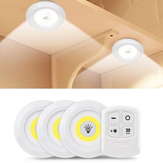 Luces portatiles con control 3pack