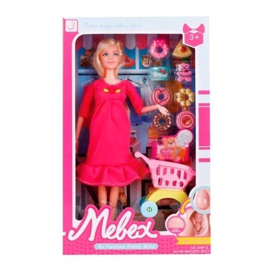 Muñeca embarazada con bebe hija