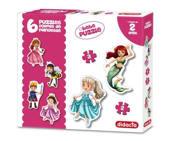 Puzzles formas princesas x6
