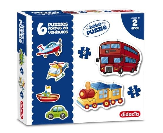 Puzzles vehículos x6