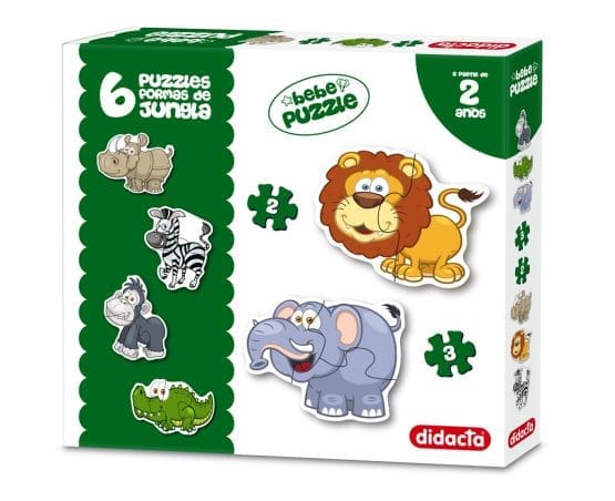 Puzzle formas jungla x6