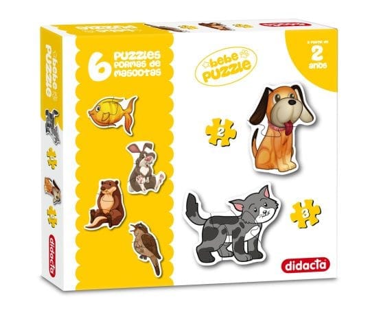 Puzzles formas mascotas x6