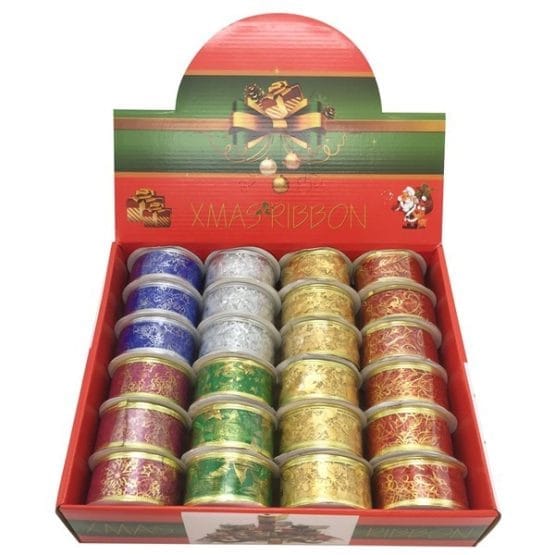 Cinta navideña mediana