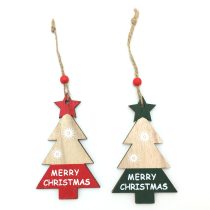 Adorno navidad árbol de madera para colgar