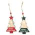 Adorno navidad árbol de madera para colgar