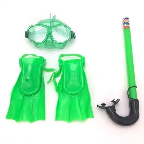 Snorkel con máscara patas de rana bolsa
