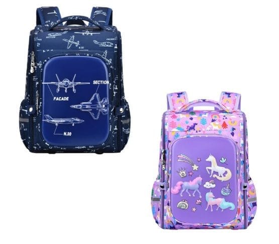 Mochila diseño aviones/unicornios