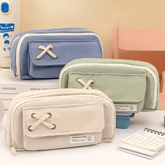 Cartuchera con diseño cordón