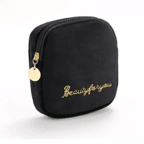 Neceser cuadrado negro