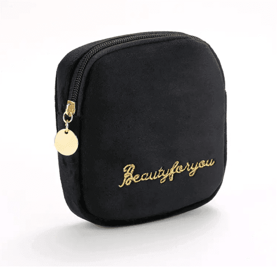 Neceser cuadrado negro