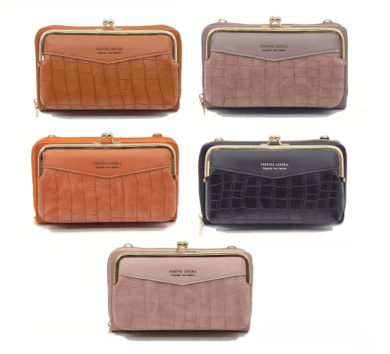 Billetera con monedero varios colores