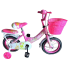 Bicicleta niña fucsia con canasto r12