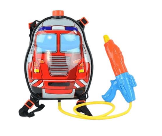 Pistola de agua con mochila recargable