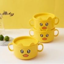 Tazón 2 manijas forma de gatito