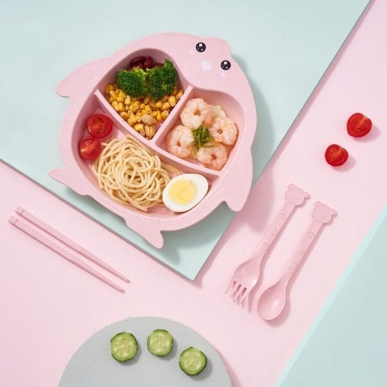 Platito con forma de pinguino