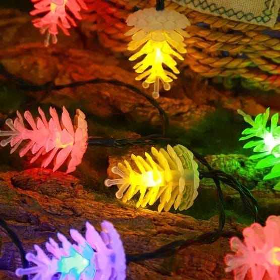 Luces led piñas multicolor 4 mts.
