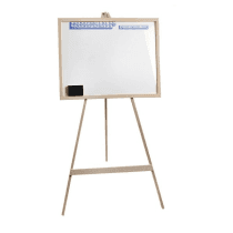 Pizarra 3 patas blanco grande