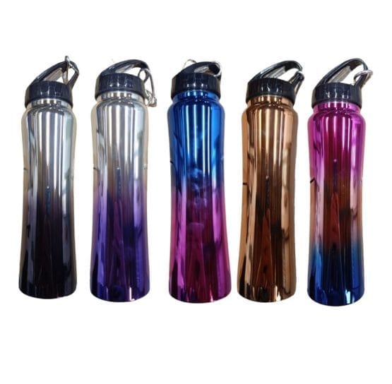 Botella metalica en degrade 600 ml.