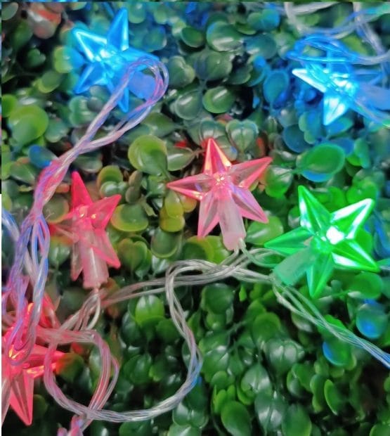 Luces led estrellas multicolor 4 mts.