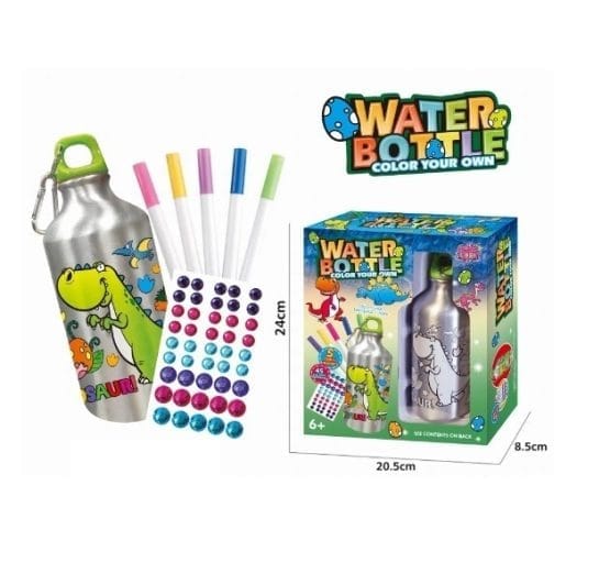 Botella de agua para decorar