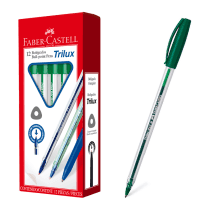 Boligrafo faber trilux verde