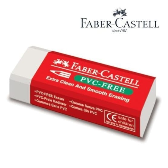 Goma de borrar faber pvc-free grande