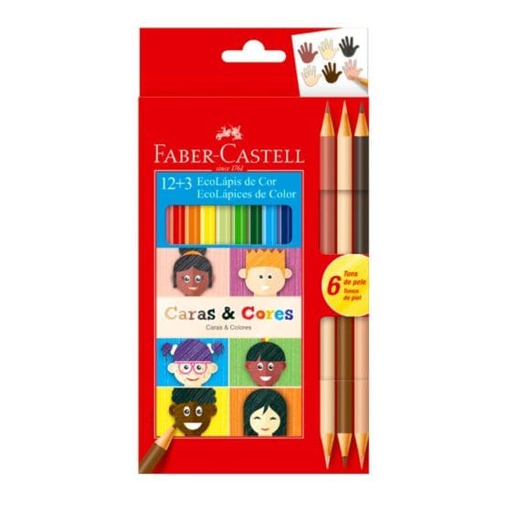 Lapices faber color x 12 caras y colores
