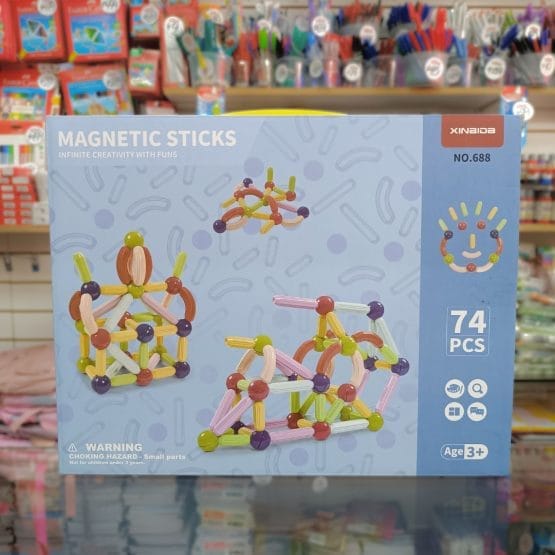 Juego magnetico 74 piezas