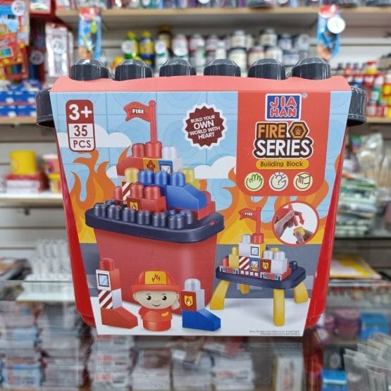 Bloques 35 piezas bombero