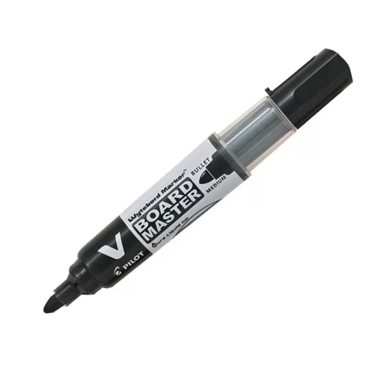Marcador pilot pizarra negro c/recarga