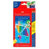 Lapices color faber largos kit x 12