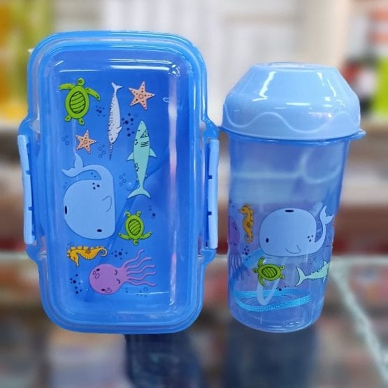 Lunchera infantil con botella