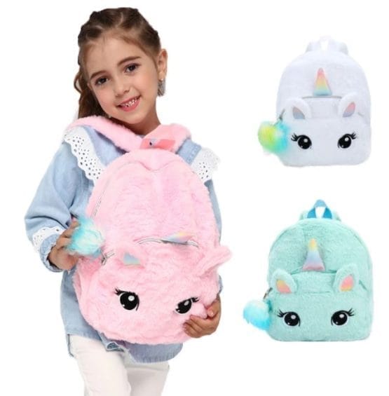 Mochila unicornio peluche