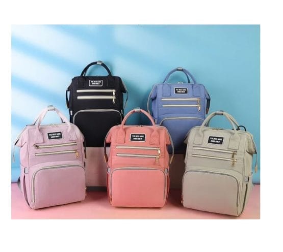 Mochila estilo maternal doble cierre