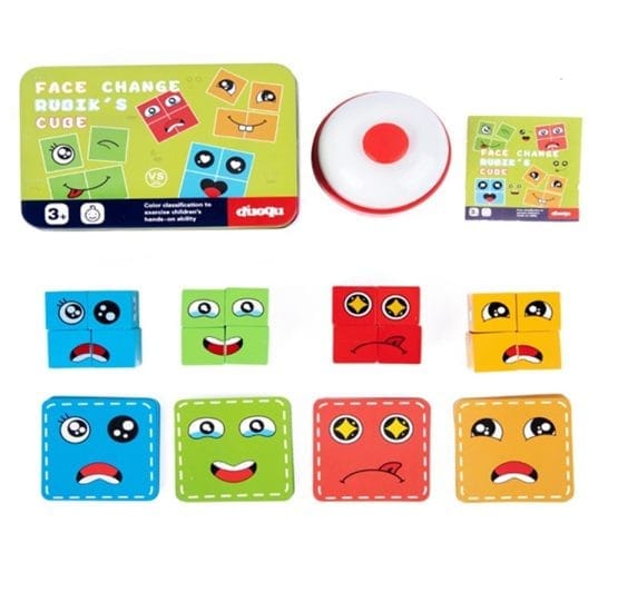 Juego de las caras timbre puzzle